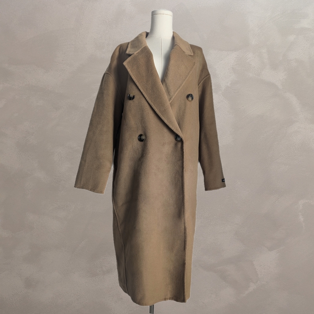 100% wool 🎀 Winter Coat 🎀 camel long cocoon coat